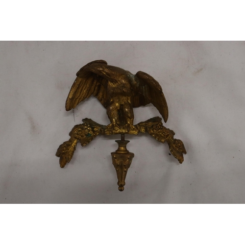 282 - AN ART DECO 1900 - 1940 BRASS EAGLE