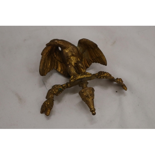 282 - AN ART DECO 1900 - 1940 BRASS EAGLE