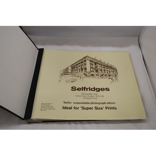 283 - TWO VINTAGE PHOTO ALBUMS TO INCLUDE ONE FROM SELFRIDGES