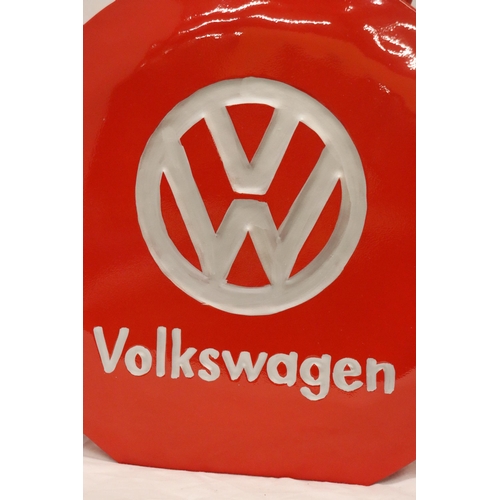 295 - A LARGE RED VOLKSWAGON PETRO CAN