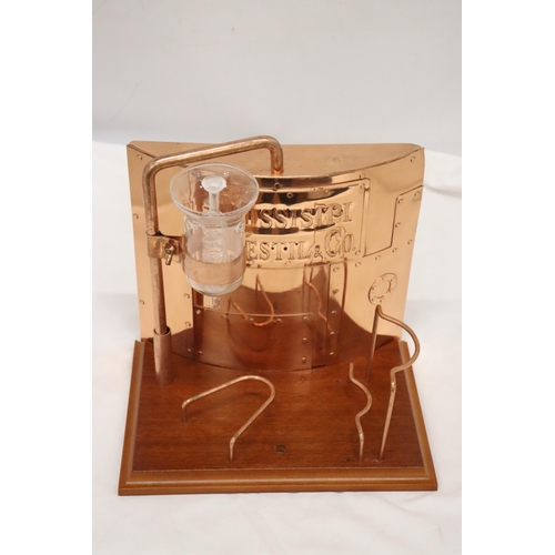 297 - A DESTIL & CO OF MISSISSIPPI COPPER DISTILLING SET