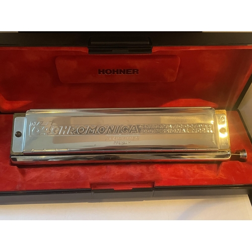 78 - A HOHNER CHROMONICA 280C HARMONICA WITH ORIGINAL CASE