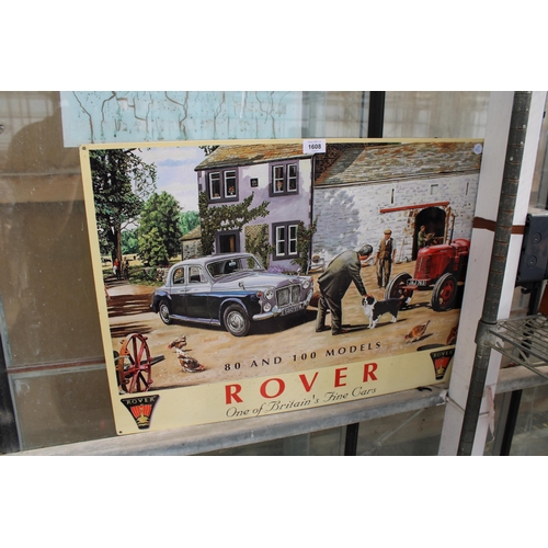 1608 - A TIN 'ROVER' SIGN