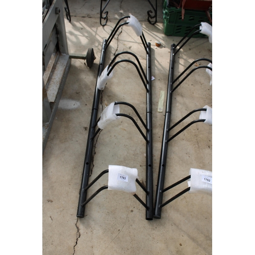 1763 - A FOUR SECTION METAL BIKE RACK