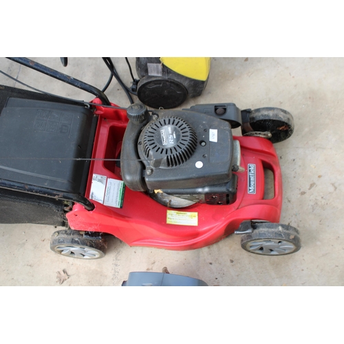 1767 - A MOUNTFIELD RS100 PETROL LAWN MOWER WITH GRASS BOX