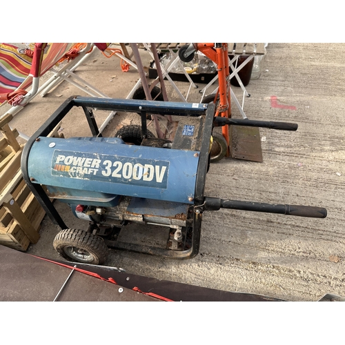 2040 - A POWER CRAFT 3200DV GENERATOR