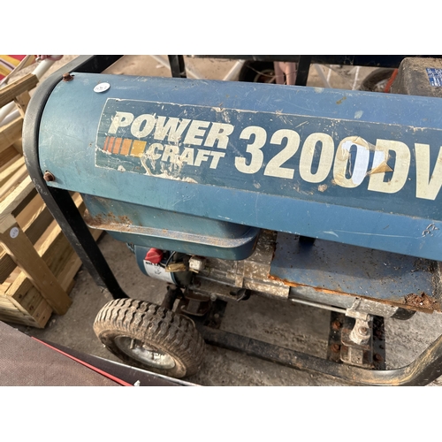 2040 - A POWER CRAFT 3200DV GENERATOR