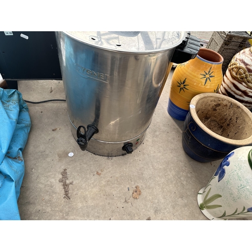 2057 - TWO STAINLESS STEEL ELECTRIC WATER HEATERS