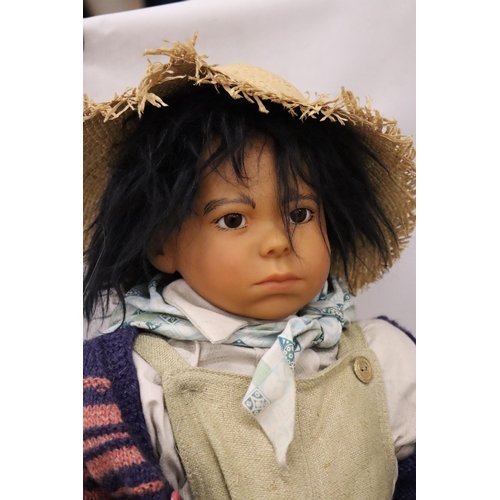 905 - A GOTZ 225/20/40 BOY WORKER DOLL