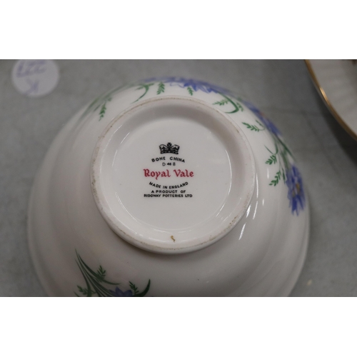 987 - A MIXED COLLECTION OF TEAWARE TO INCLUDE ROYAL VALE, CROWN MING, ETERNAL BEAU, ETC, CUPS, SAUCERS, S... 