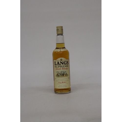 327 - A 70CL BOTTLE OF LANGS SUPREME SCOTCH WHISKY