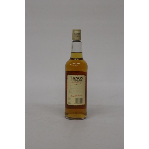 327 - A 70CL BOTTLE OF LANGS SUPREME SCOTCH WHISKY