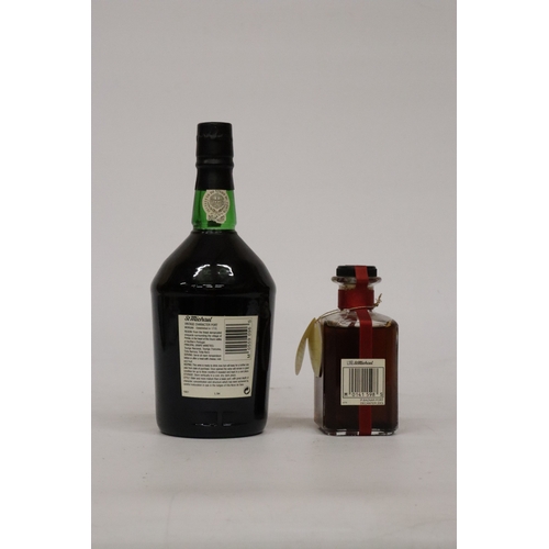 336 - TWO BOTTLES OF VINTAGE CHARACTER PORT TO INCLUDE A 70CL AND A 20CL