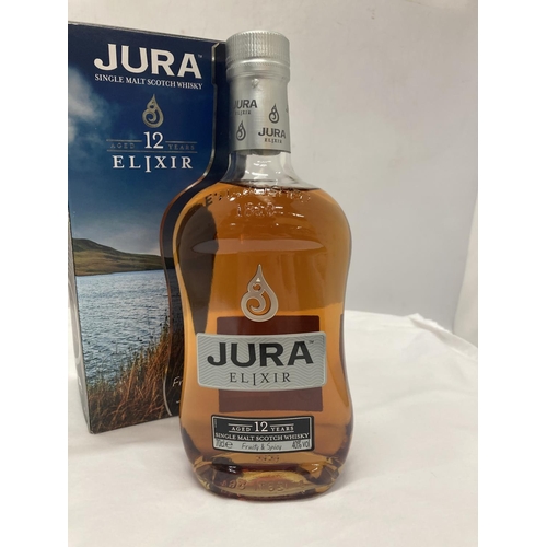 312 - A BOTTLE OF JURA ELIXIR 12 YEAR OLD MALT WHISKY