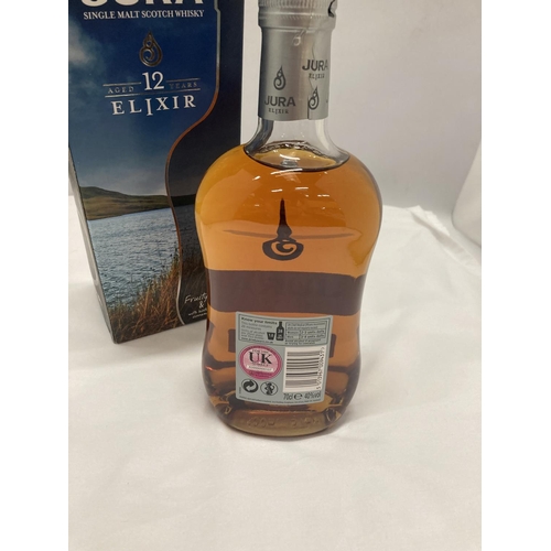 312 - A BOTTLE OF JURA ELIXIR 12 YEAR OLD MALT WHISKY