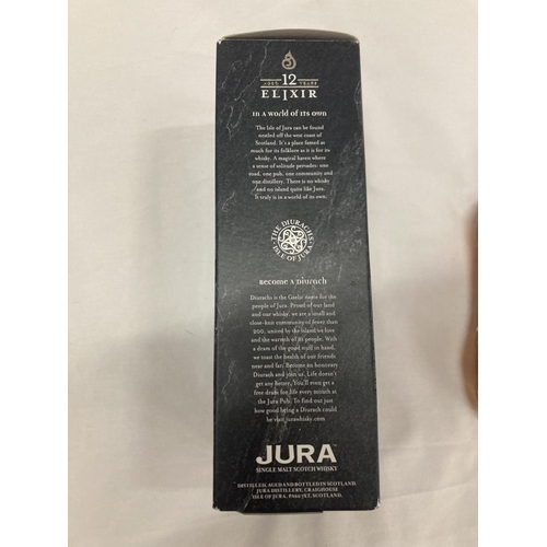 312 - A BOTTLE OF JURA ELIXIR 12 YEAR OLD MALT WHISKY