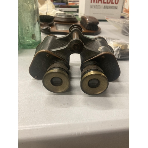 220A - A PAIR OF MILITARY, GOEKZ, GERMAN NAVY BINOCULARS