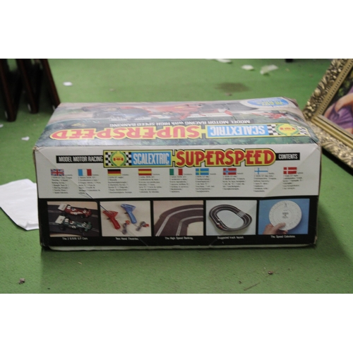 1194 - A BOXED SCALEXTRIC SUPERSPEED MODEL MOTOR RACING SET