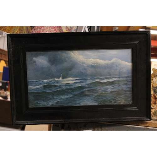 1196 - TWO PRINTS OF SEASCAPES SCENES