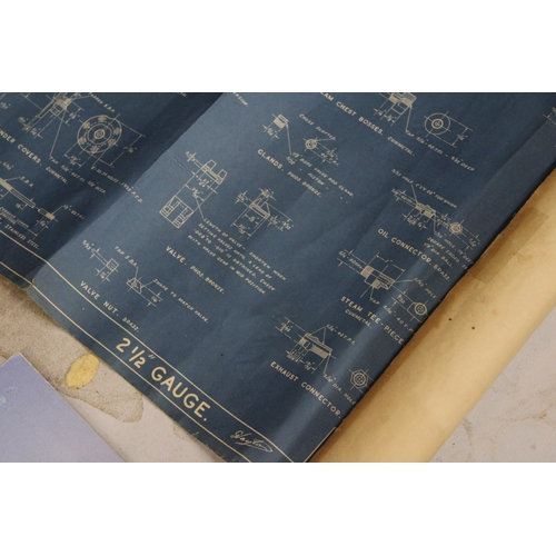 1200 - A STEAM LOCOMOTIVE BLUE PRINT/SCHEMATIC