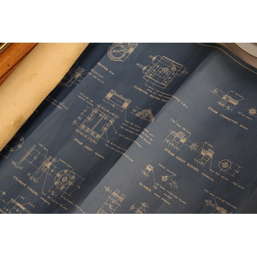 1200 - A STEAM LOCOMOTIVE BLUE PRINT/SCHEMATIC