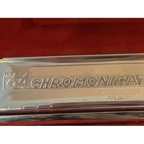 78 - A HOHNER CHROMONICA 280C HARMONICA WITH ORIGINAL CASE