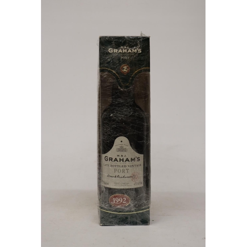 304 - A  BOTTLE OF GRAHAMS 1992 LATE BOTTLED VINTAGE PORT