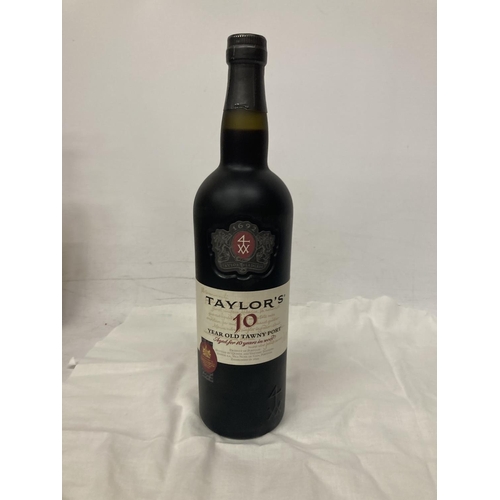 448 - A 75CL BOTTLE OF TAYLORS 10 YEAR OLD TAWNY PORT