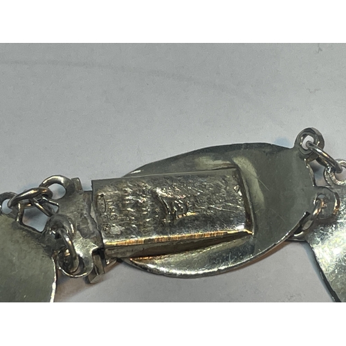 679 - TWO SIAM SILVER 925 BRACELETS GROSS WEIGHT 44 GRAMS