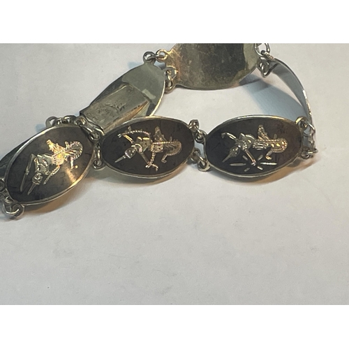 679 - TWO SIAM SILVER 925 BRACELETS GROSS WEIGHT 44 GRAMS