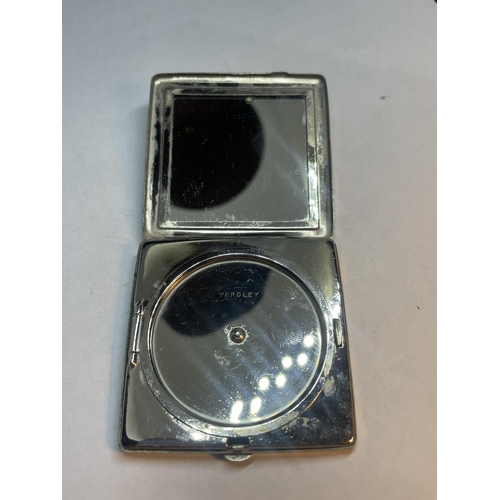 685 - A VINTAGE YARDLEY POWDER COMPACT WITH INNER MIRROR