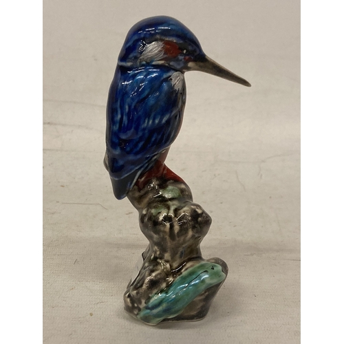 795 - AN ANITA HARRIS KINGFISHER SIGNED IN GOLD