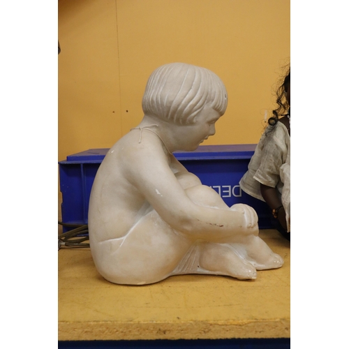 855 - A NOSTALGIA GALLERY CASTING OF A GIRL, HEIGHT 29CM