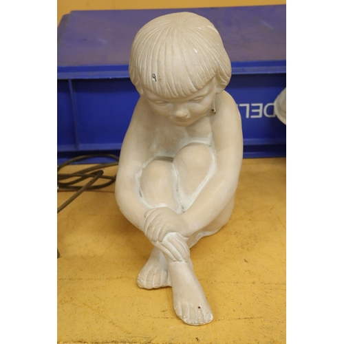 855 - A NOSTALGIA GALLERY CASTING OF A GIRL, HEIGHT 29CM