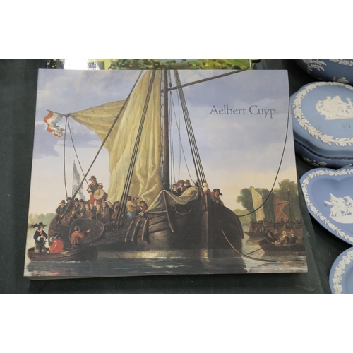 967 - FOUR HARDBACK ART THEMED BOOKS TO INCLUDE CONSTABLE, AELBERT CUYP, A DAY IN THE COUNTRY AND CAMILLE ... 