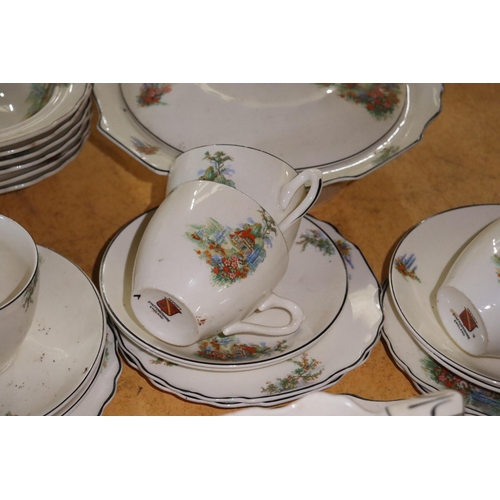 1040 - A MYOTT STAFFORDSHIRE DINNER SERVICE TO INCLUDE TUREENS, BOWLS, SAUCE BOAT, PLATES, ETC.,