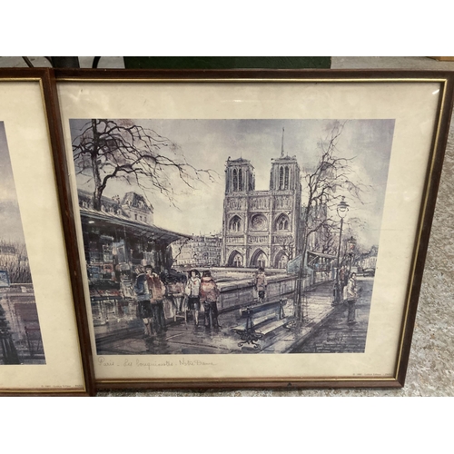 1111 - A PAIR OF PARIS RELATED PRINTS TO INCLUDE 