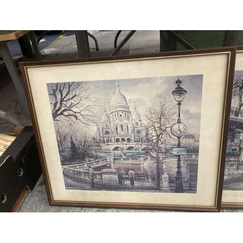 1111 - A PAIR OF PARIS RELATED PRINTS TO INCLUDE 