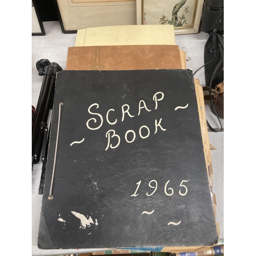 1127 - THREE SCRAPBOOKS FROM 1964 - 1966 MADE BY UK TOURISTS IN NORTH AMERICA