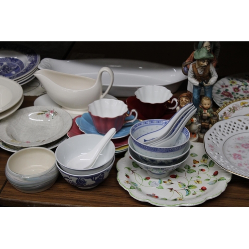 1259 - A LARGE QUANTITY OF CERAMICS TO INCLUDE ROYAL STUART CUPS, SAUCERS AND SIDE PLATESGOEBEL AND CONTINE... 