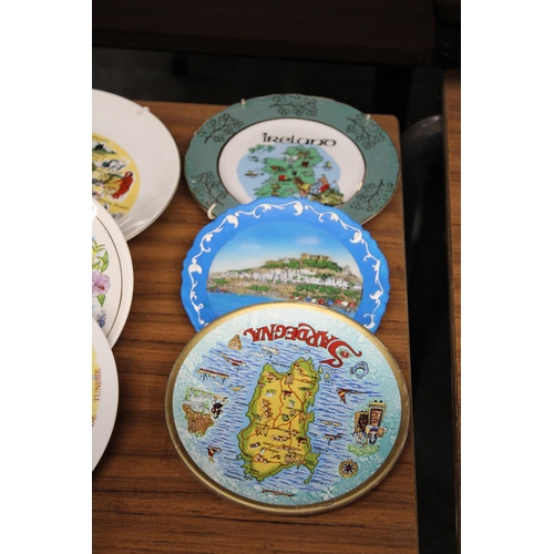 1292A - A COLLECTION OF TOURIST CABINET PLATES - 17 IN TOTAL