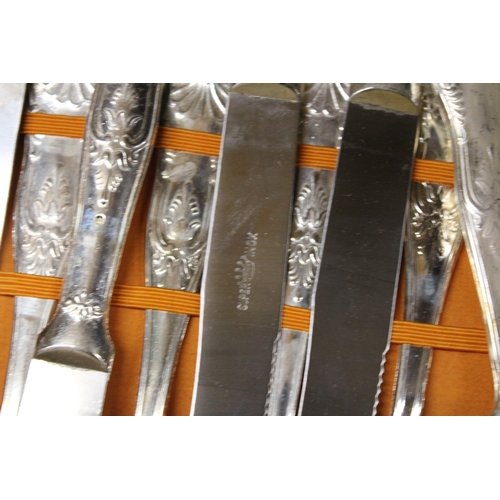 1327 - A BOXED VINTAGE SET OF SUPER INOX CUTLERY