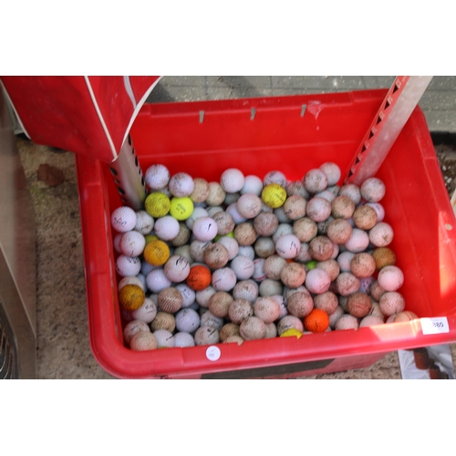 1880 - A VERY LARGE QUANTITY OF LAKE GOLF BALLS AND TWO BALL COLLECTORS