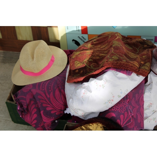 1970 - AN ASSORTMENT OF LADIES HATS AND CLOTHING