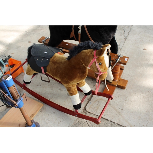 1985 - TWO CHILDRENS ROCKING HORSES