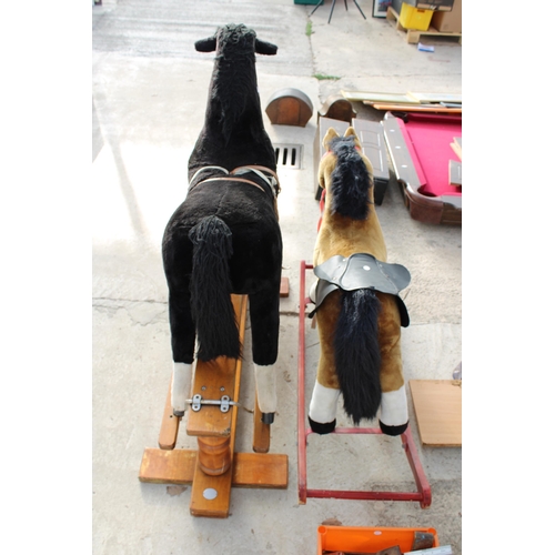 1985 - TWO CHILDRENS ROCKING HORSES