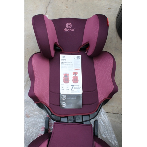 2068 - AN AS NEW COT MATTRESS AND A DIONMO CAR SEAT