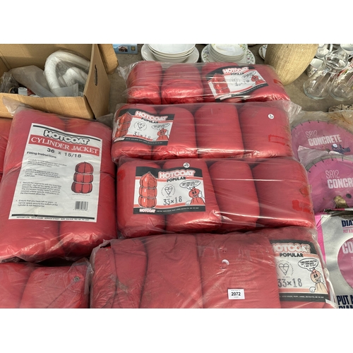 2072 - A LARGE QUANTITY OF HOTCOAT JACKETS AND PLUMBING SPARES