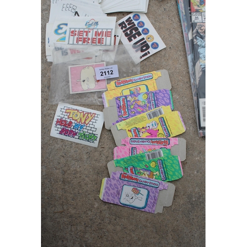 2112 - AN ASSORTMENT OF CARDS TO INCLUDE RUGRATS ETC