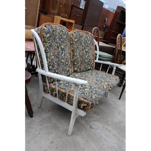 2670 - A SHABBY CHIC COTTAGE TWO SEATER SETTEE